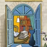 book cover scenes of a reclusive writer and reader of mumbai