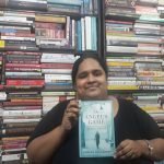 Fiza Pathan with The Angel's Game book in her hand. jpg